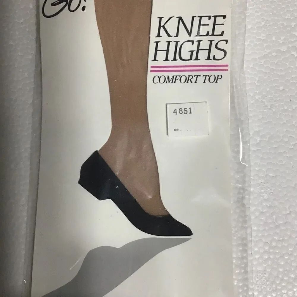 Vintage nude on the go knee high